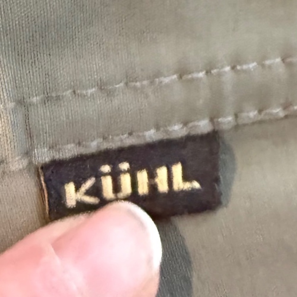 Kuhl Mens Hiking Shorts Green Khaki KÜHL Renegade Shorts Cargo 34 Waist 10 seam - Picture 3 of 16